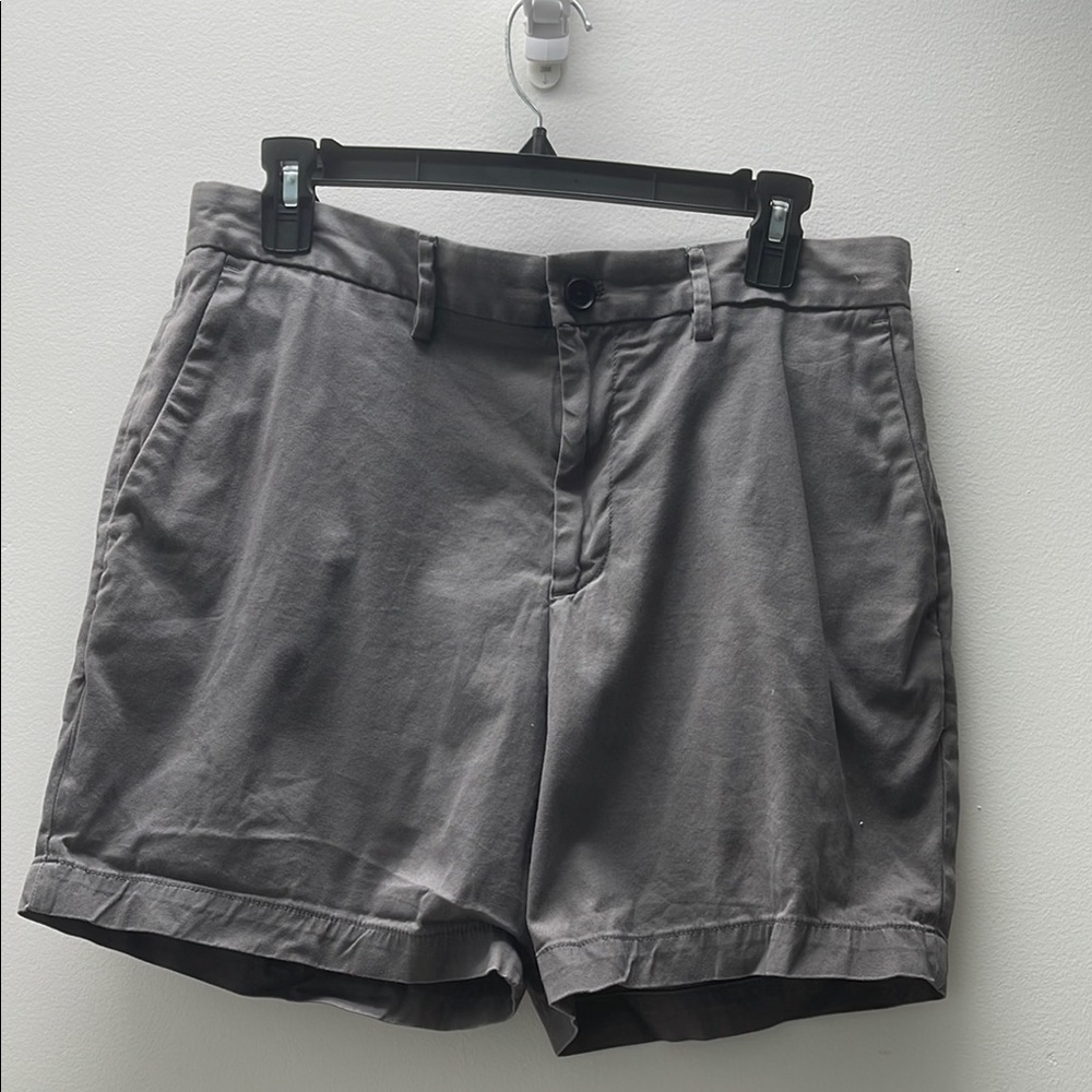 Banana Republic Gray Bermuda Shorts Cotton Blend
